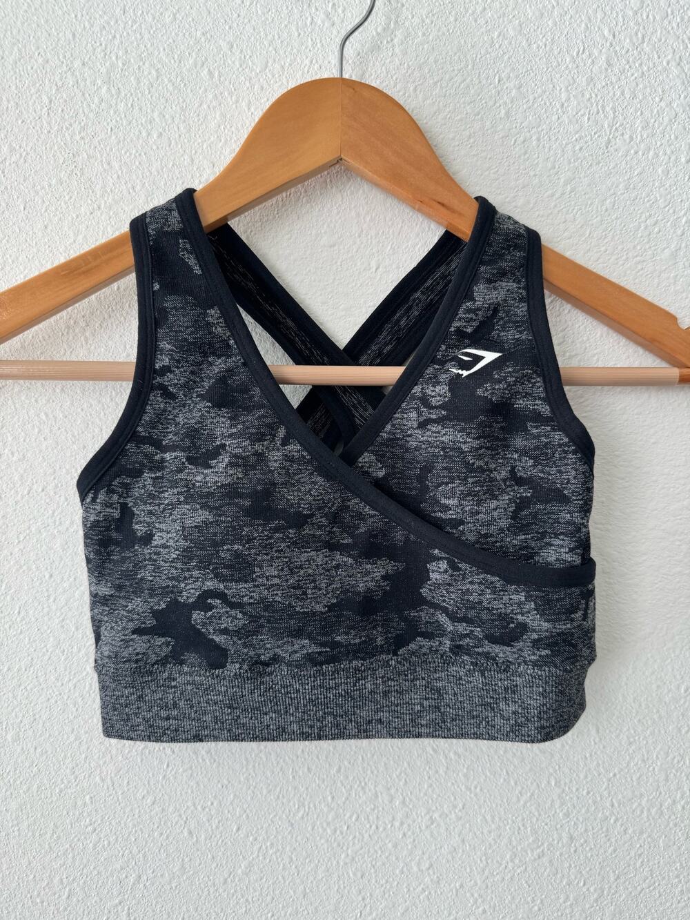 Gymshark Adapt Camo Seamless Sports Bra-Size Small